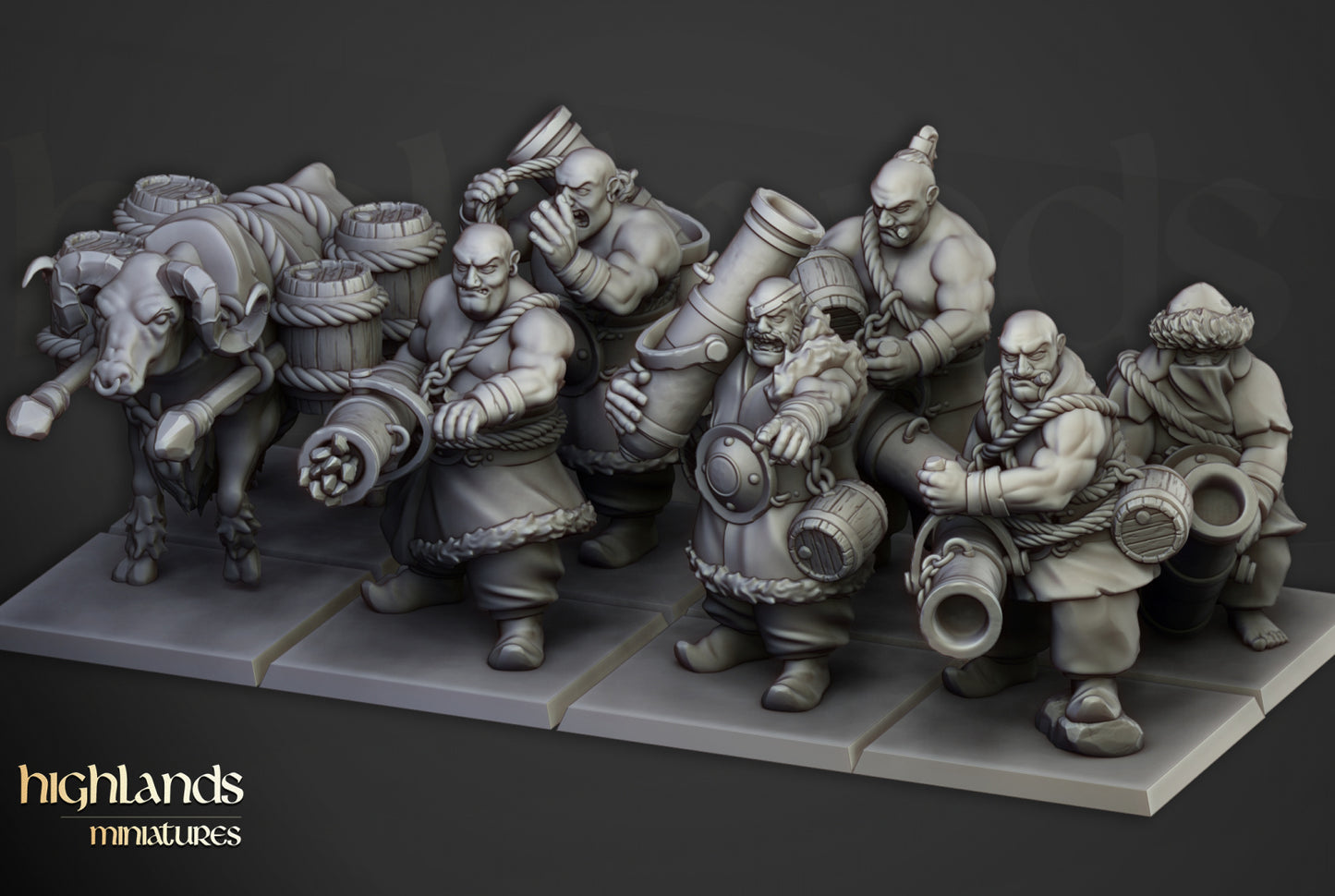 28mm Khazarian Gunners - Kislev Empire