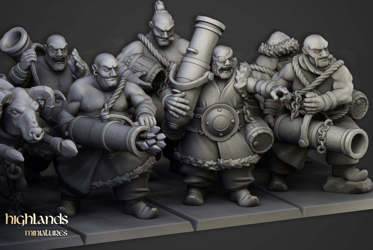 28mm Khazarian Gunners - Kislev Empire