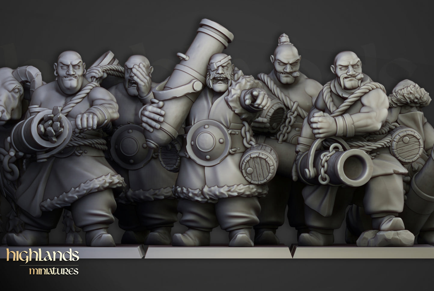 28mm Khazarian Gunners - Kislev Empire