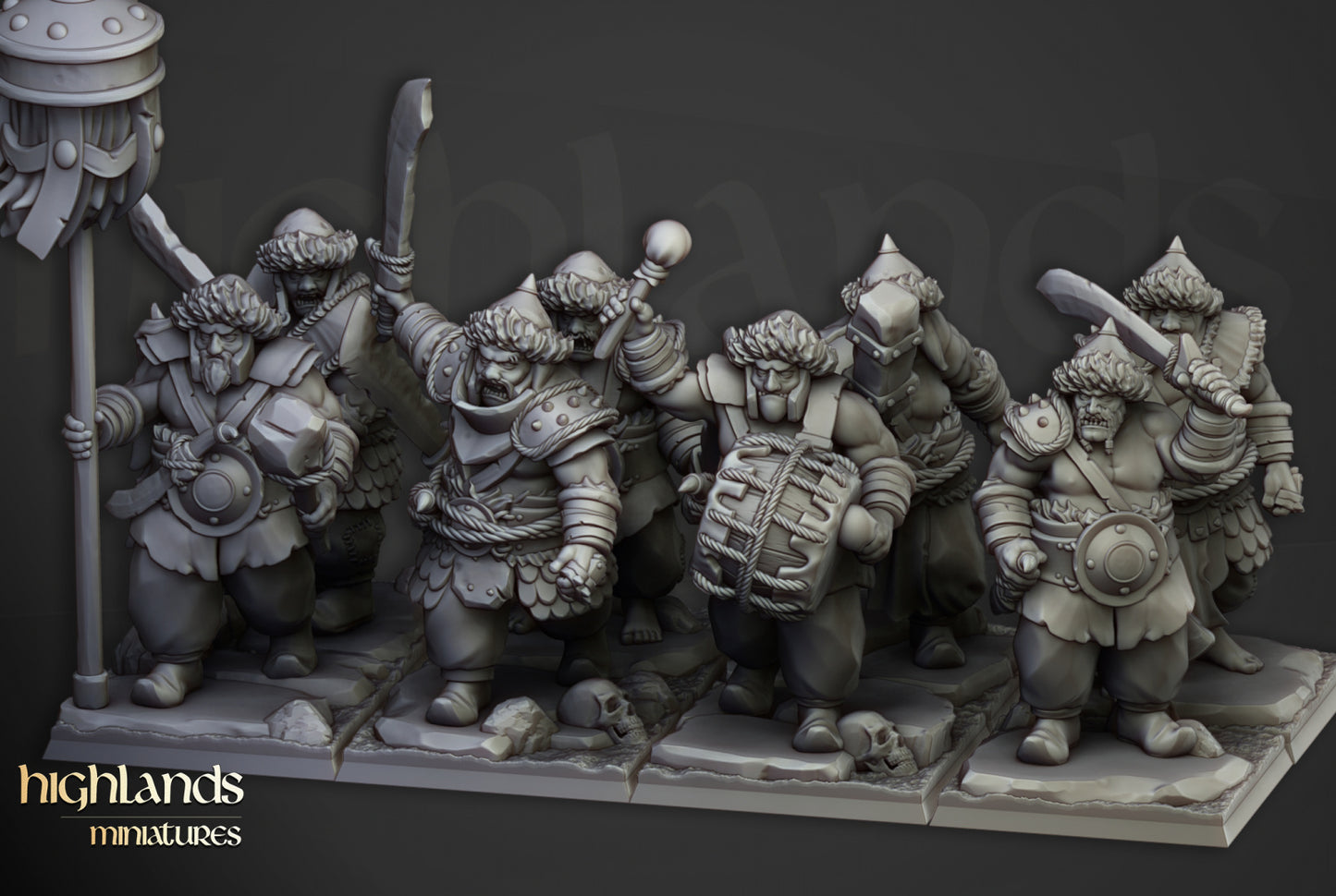 28mm Khazarian Warriors - Kislev Empire