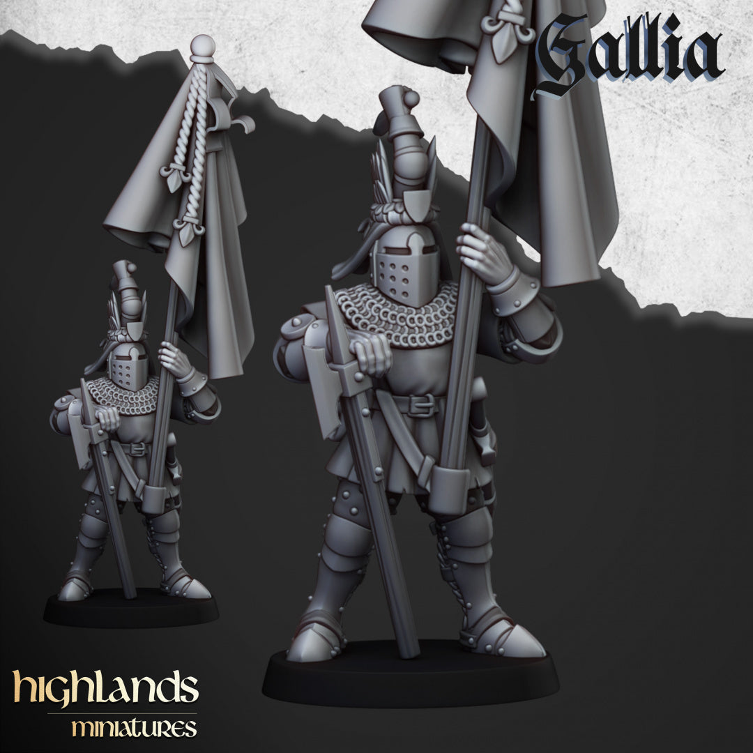 28mm Knights on Foot - Gallia