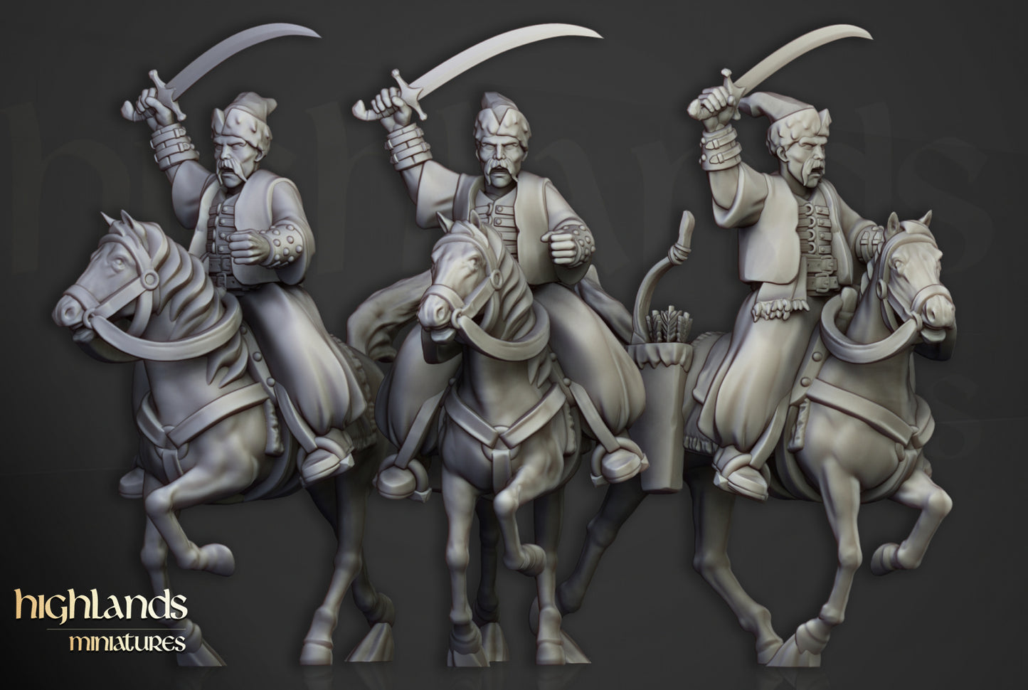 28mm Cossack Light Cavalry - Kislev Empire