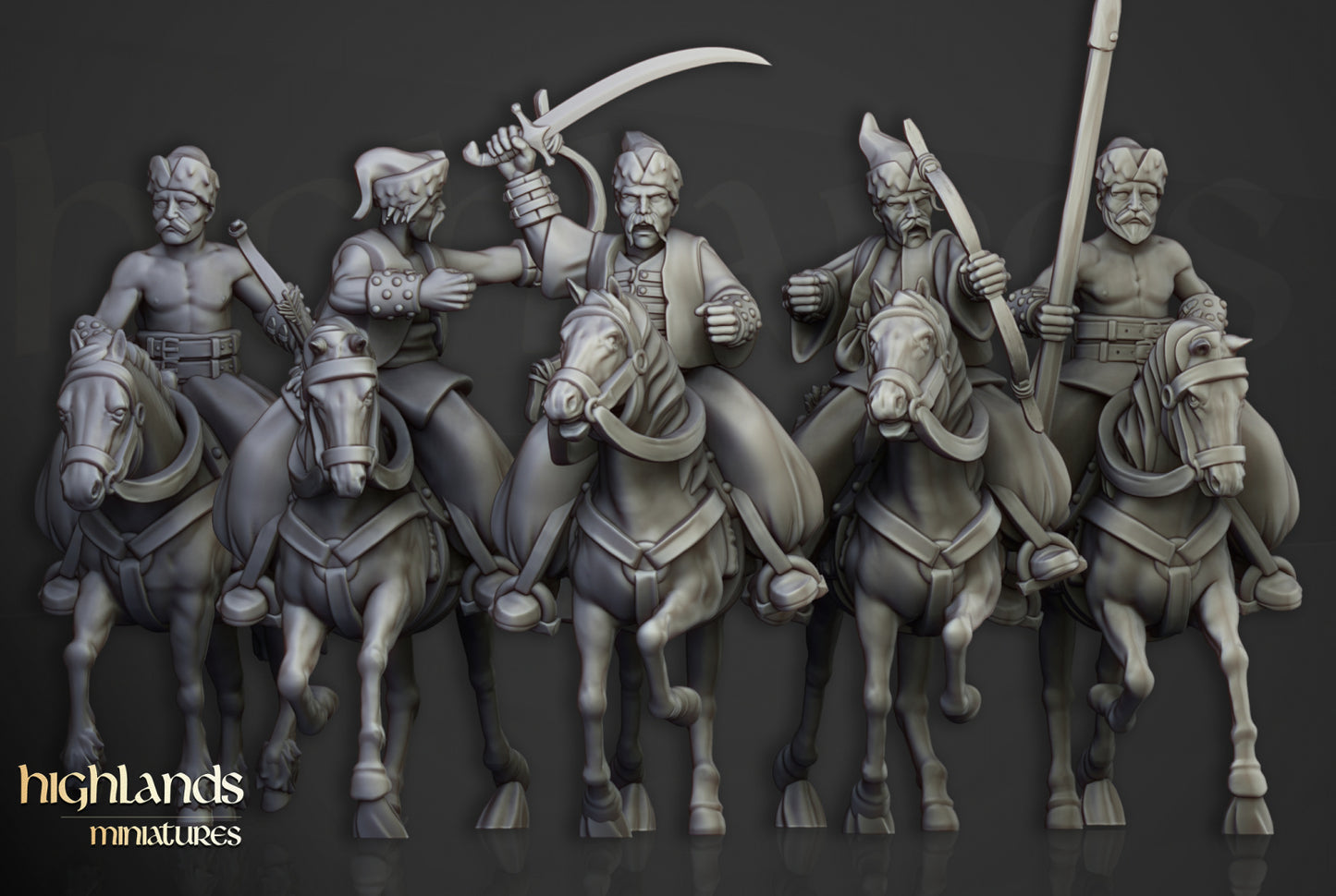 28mm Cossack Light Cavalry - Kislev Empire