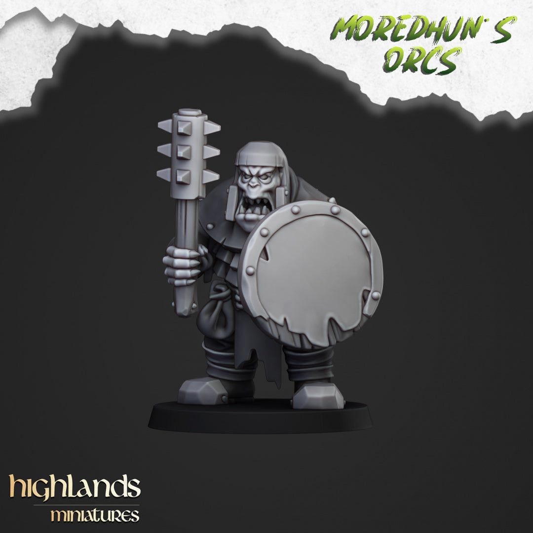 28mm Orc Warriors with Hand Weapons and Shields - Orc & Goblin Tribes