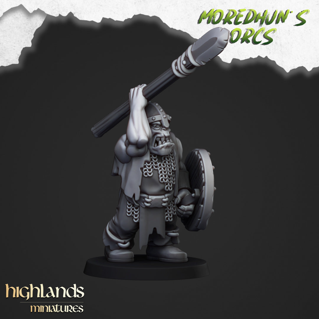 28mm Orc Warriors with Spears and Shields - Orc & Goblin Tribes