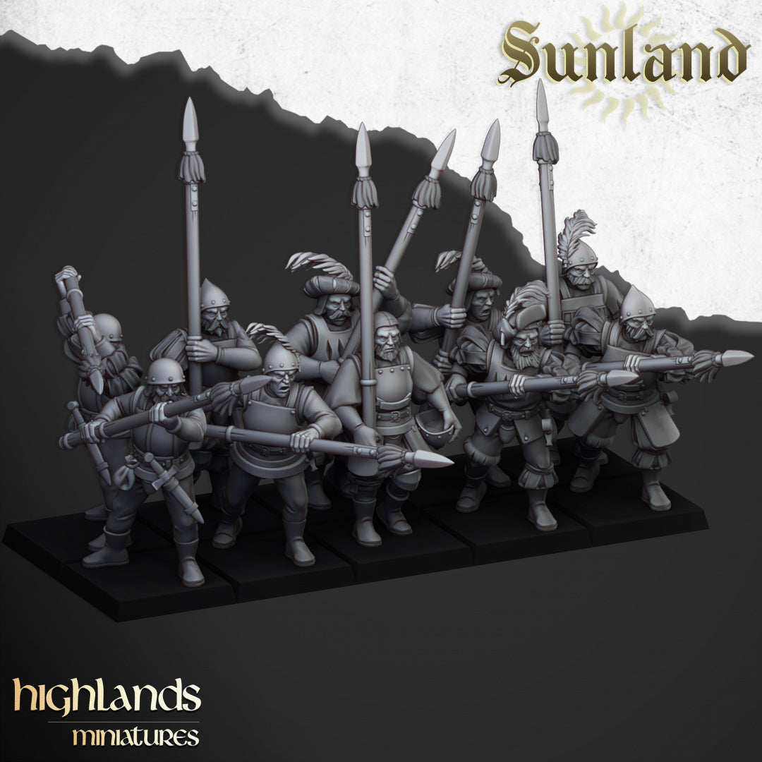 28mm Spearmen - Sunland