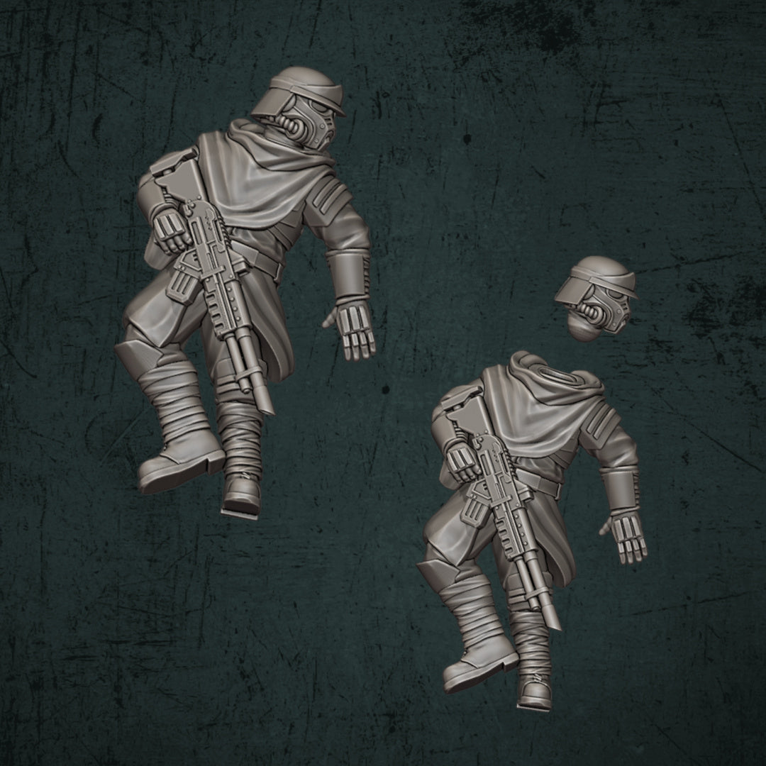 28mm Wounded Infantry Section