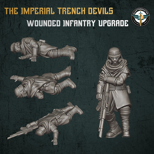 28mm Wounded Infantry Section