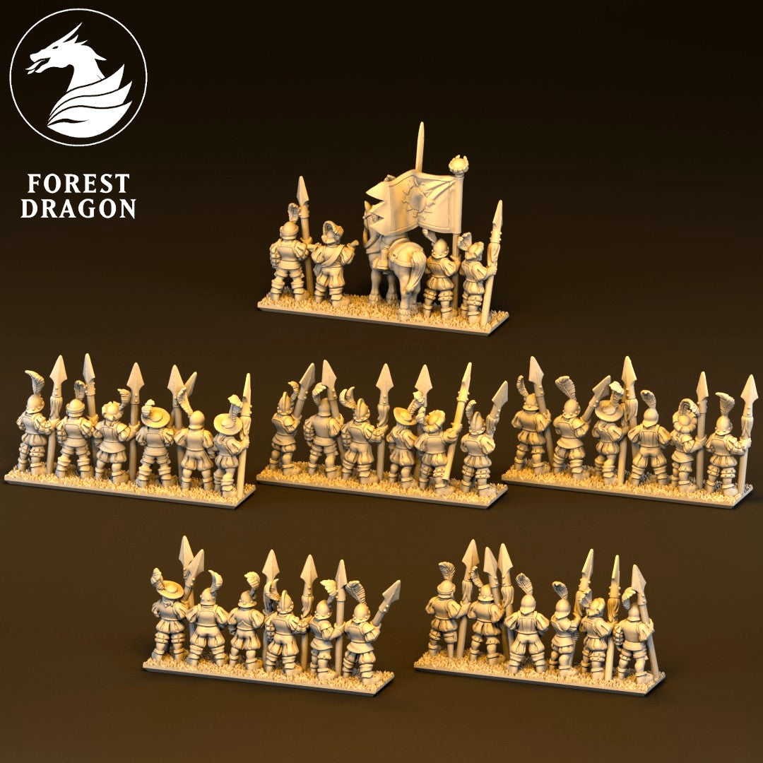 Imperial Empire - 10mm Spearmen Regiment