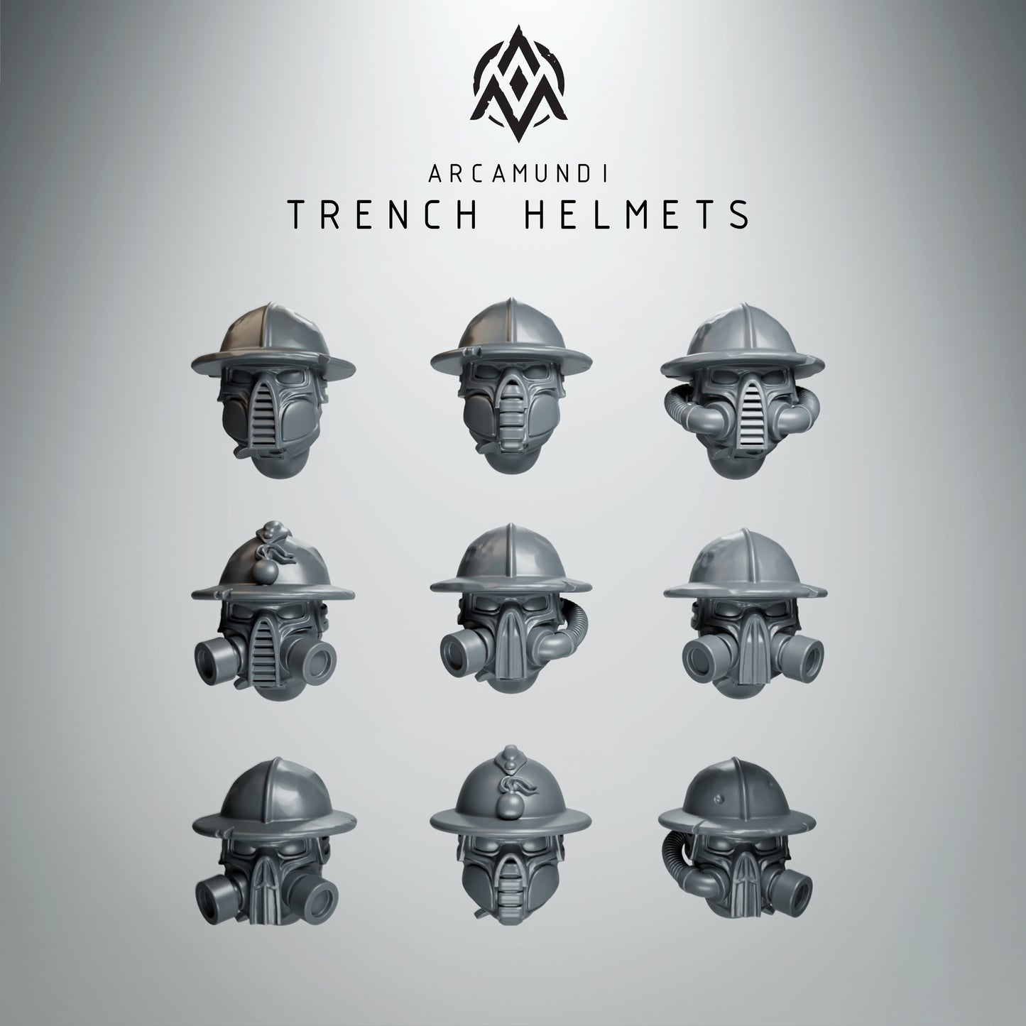 Dieselpunk Trencher Heads