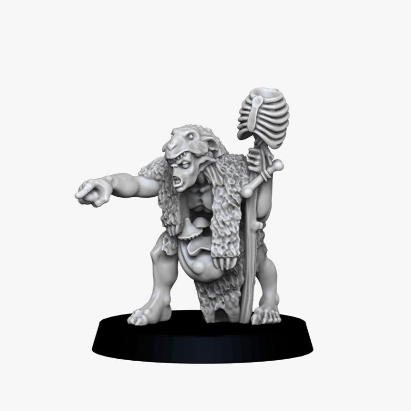 28mm Troglodyte Armoured Shaman