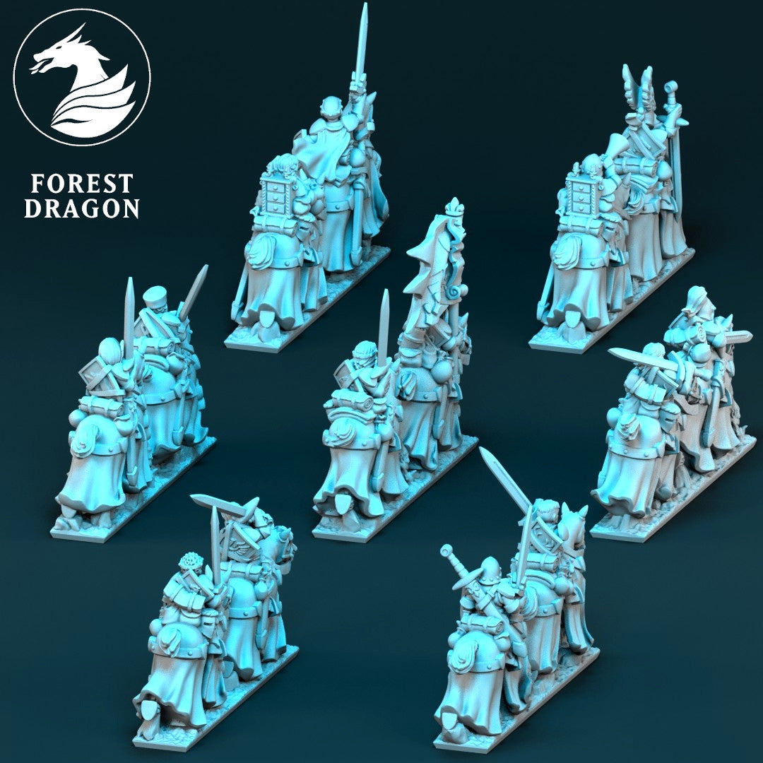 Chivalric Knights - 10mm Veteran Knight Regiment