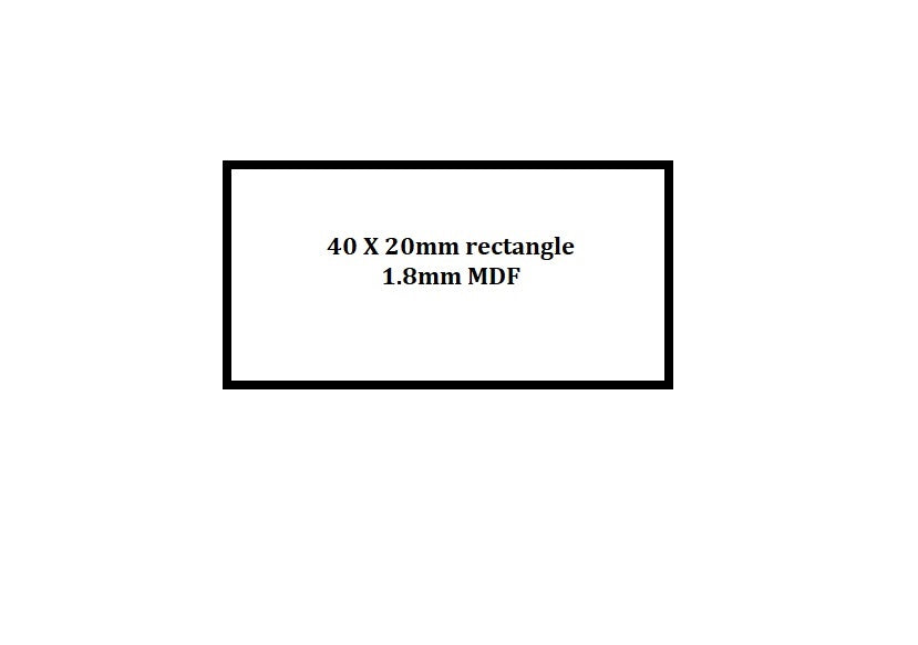 40 x 20mm Rectangle