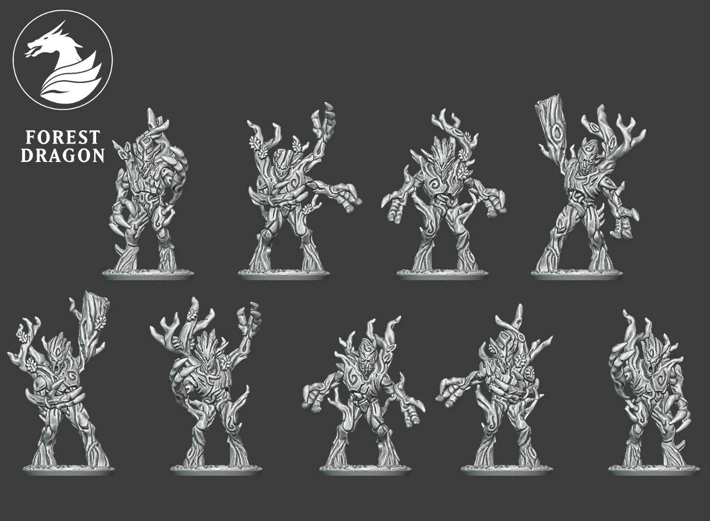 Wood Elves - 10mm Greater Forest Spirit Regiment