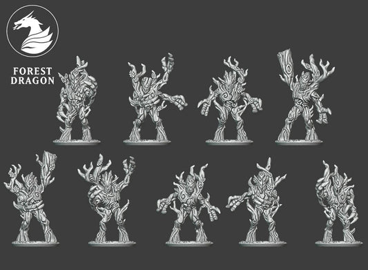 Wood Elves - 10mm Greater Forest Spirit Regiment