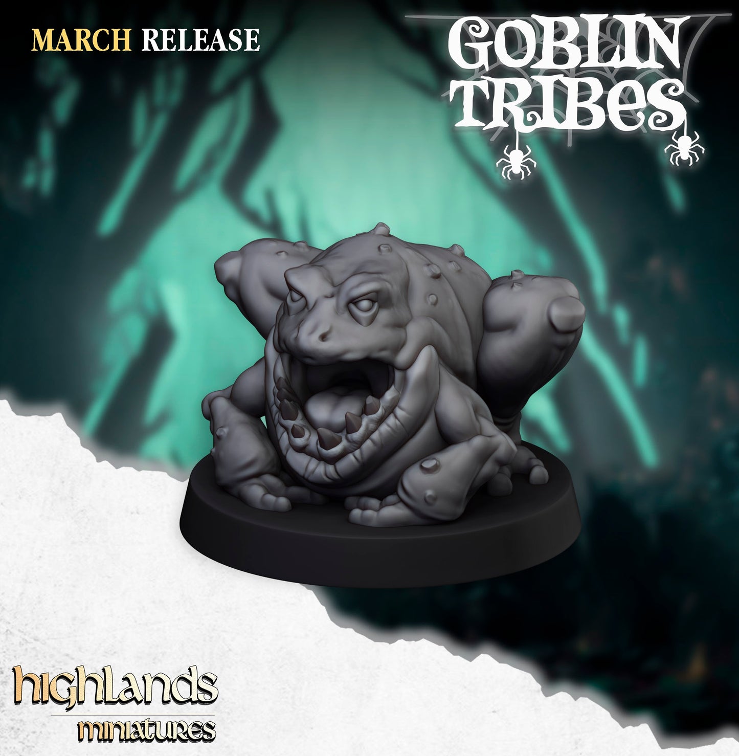 28mm Frog Herd - Swamp Goblins