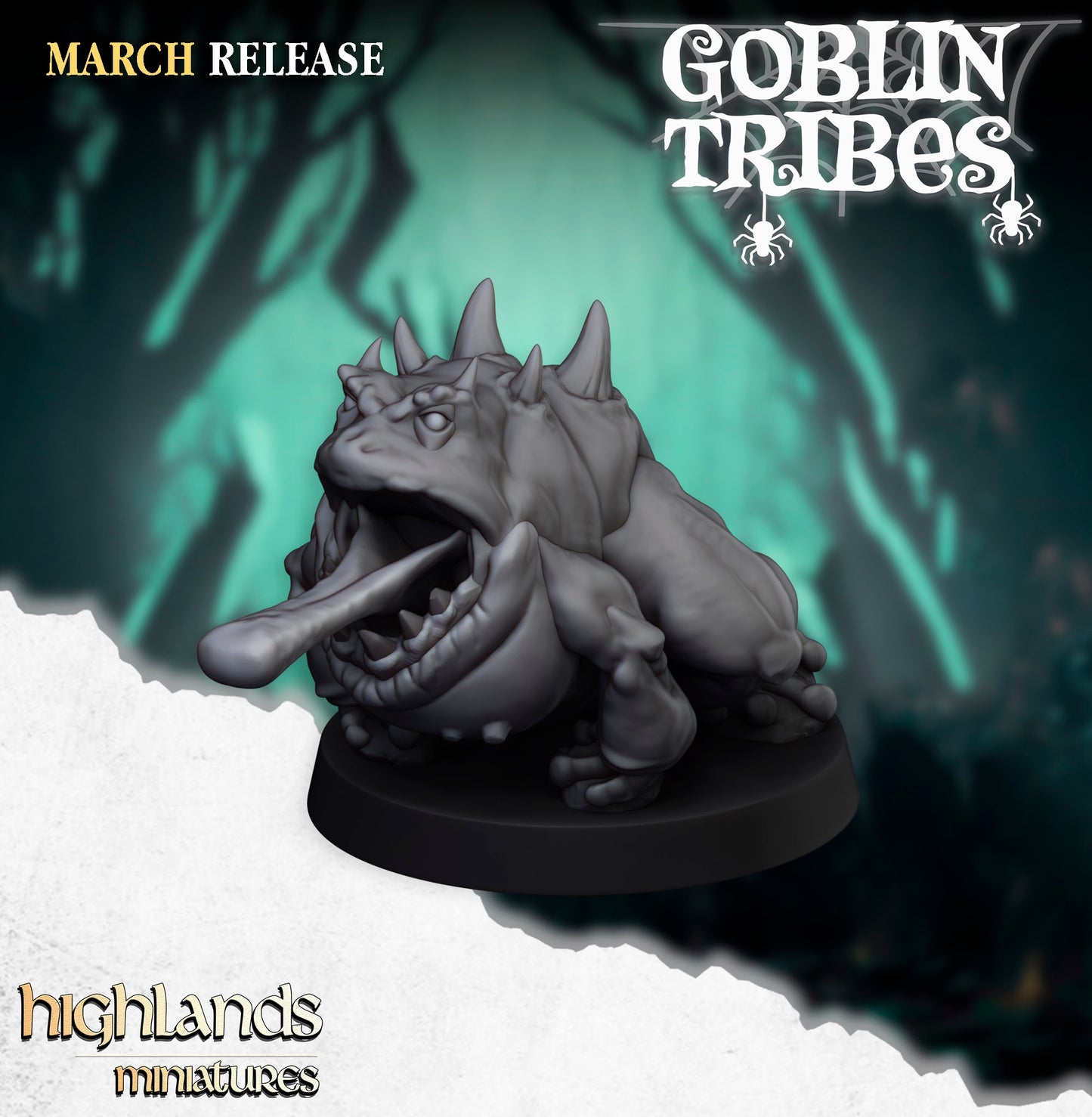 28mm Frog Herd - Swamp Goblins