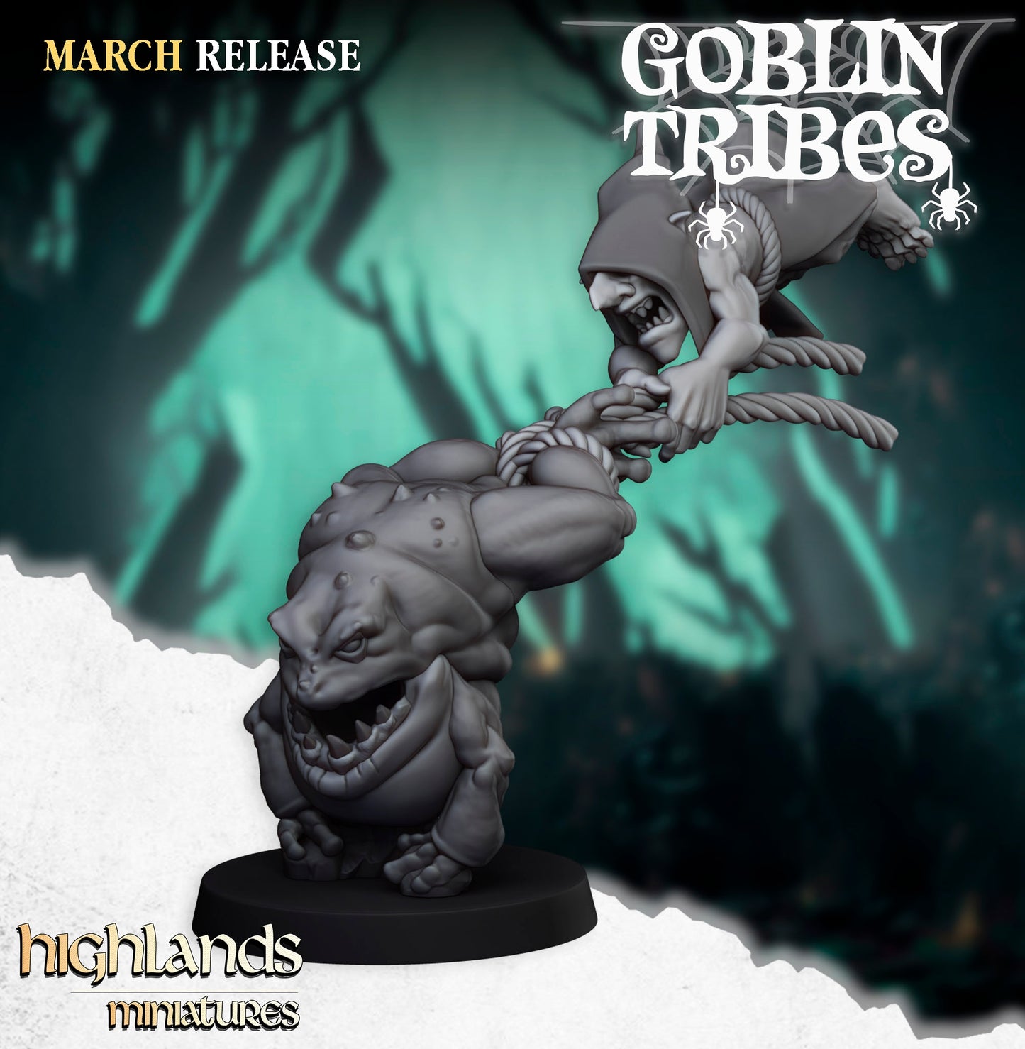 28mm Frog Herd - Swamp Goblins