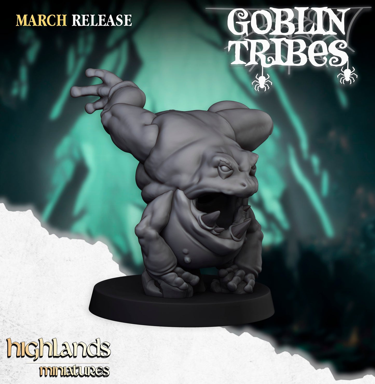 28mm Frog Herd - Swamp Goblins