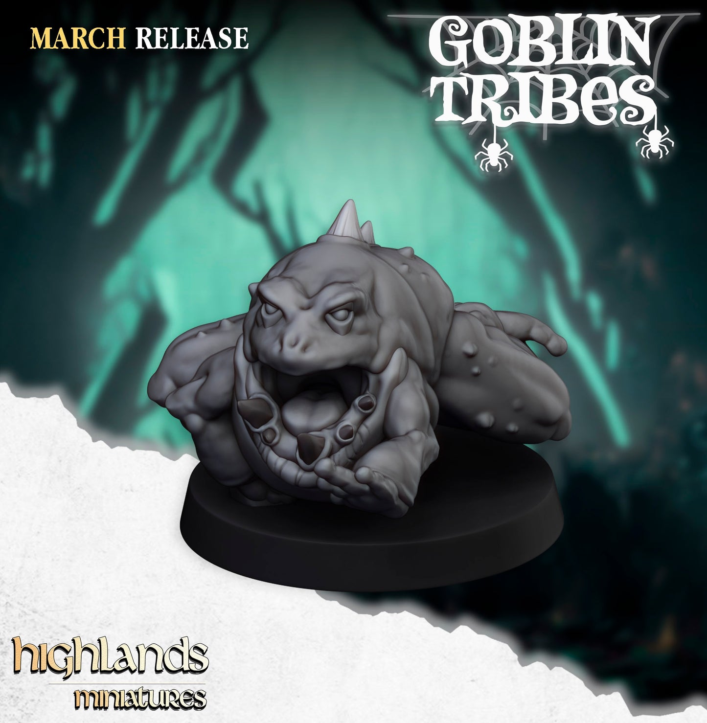 28mm Frog Herd - Swamp Goblins
