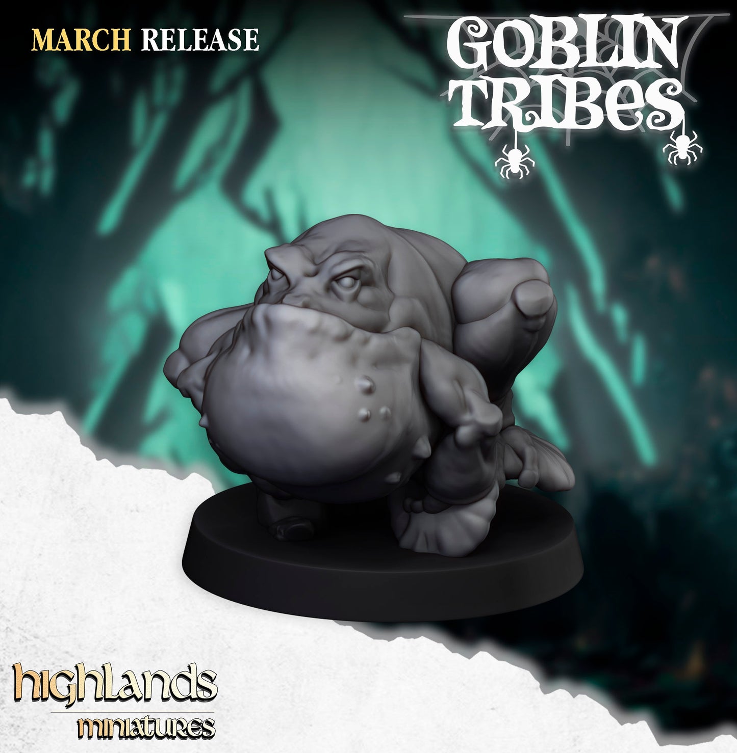28mm Frog Herd - Swamp Goblins