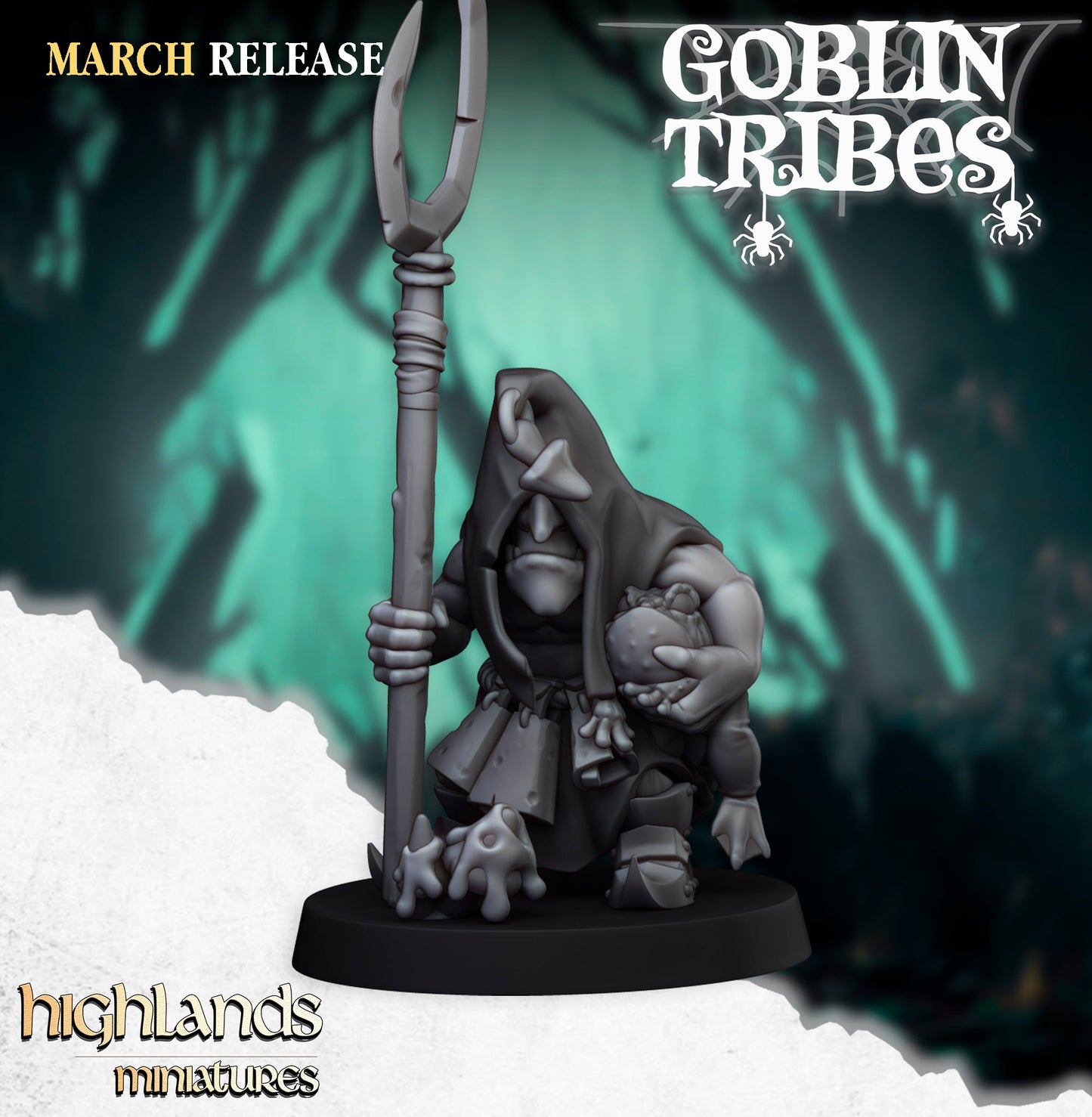 28mm Frog Herd - Swamp Goblins