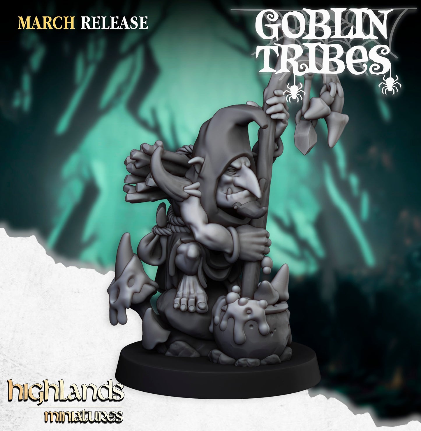 28mm Shaman - Swamp Goblins