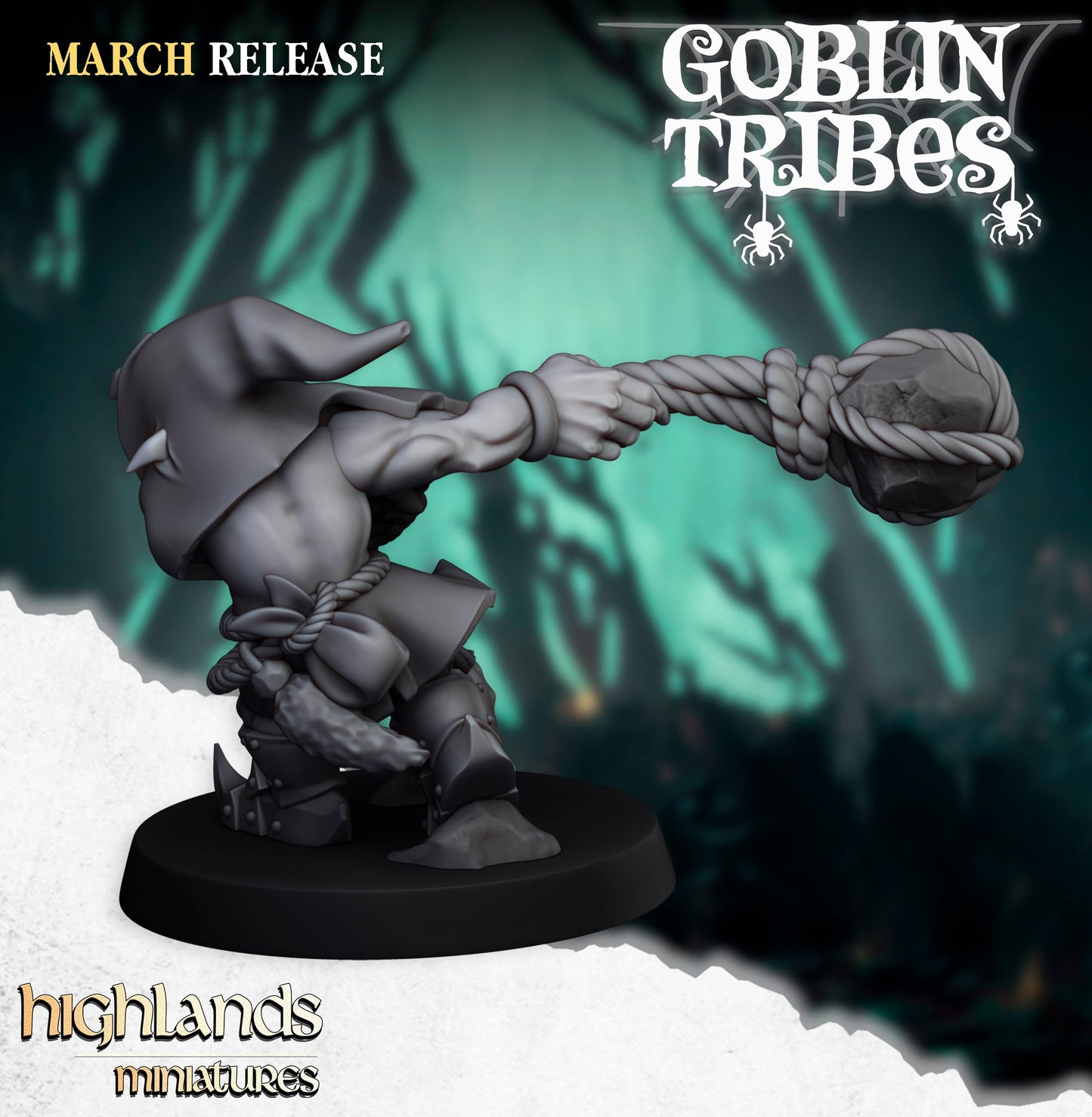 28mm Stone Throwers - Swamp Goblins