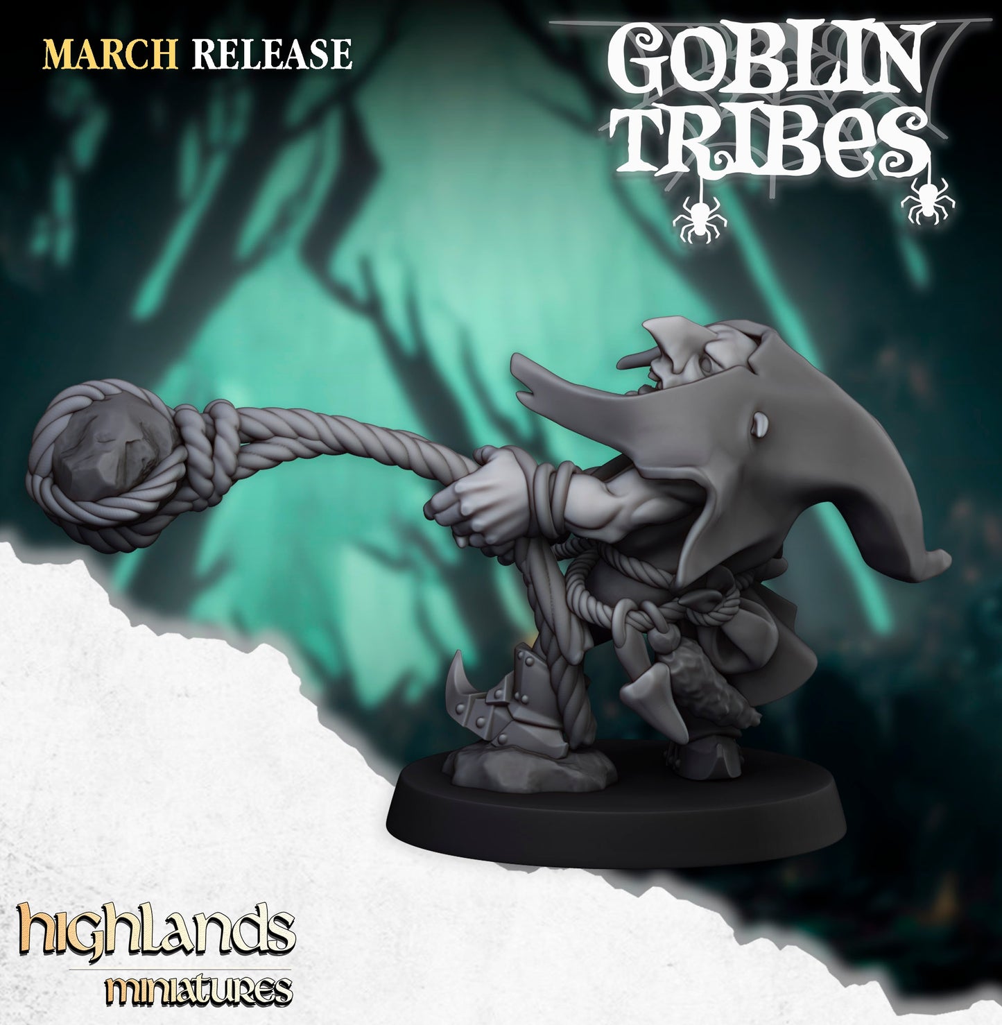 28mm Stone Throwers - Swamp Goblins