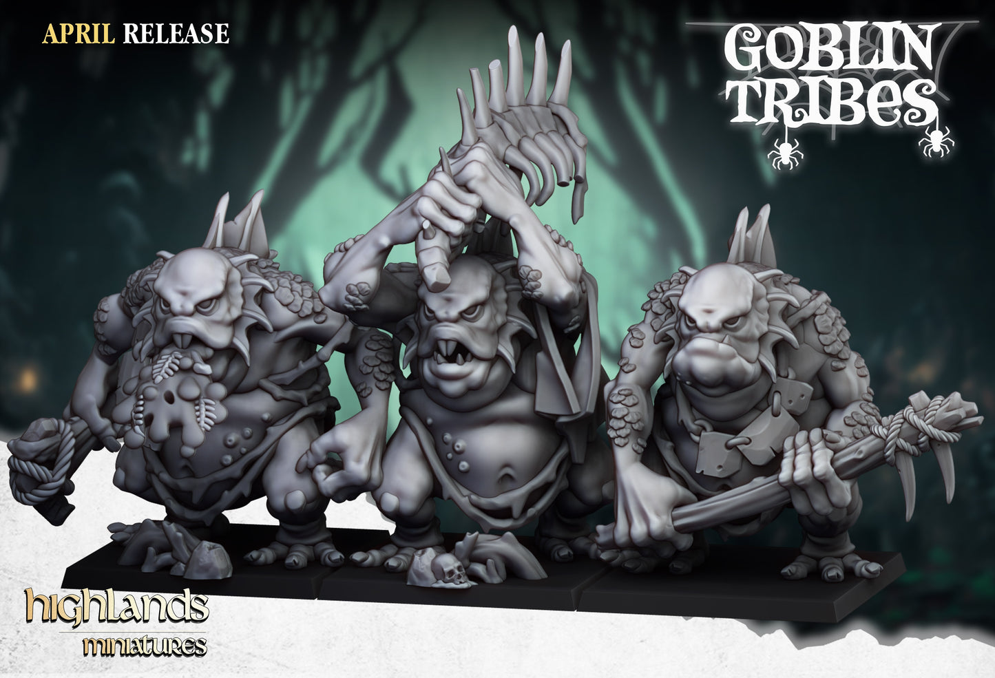 28mm Swamp Troll Unit - Swamp Goblins