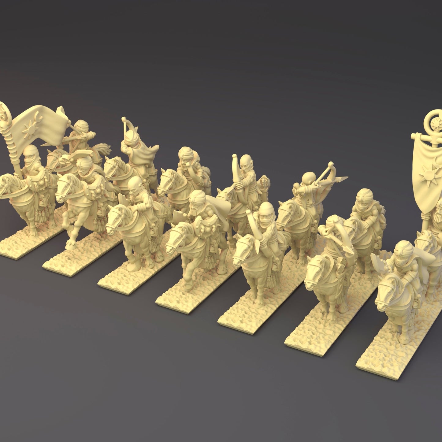 3D printed 10mm Desert Raiders Regiment