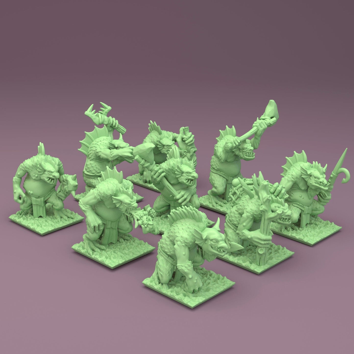 Orcs & Goblins - 10mm River Troll Regiment
