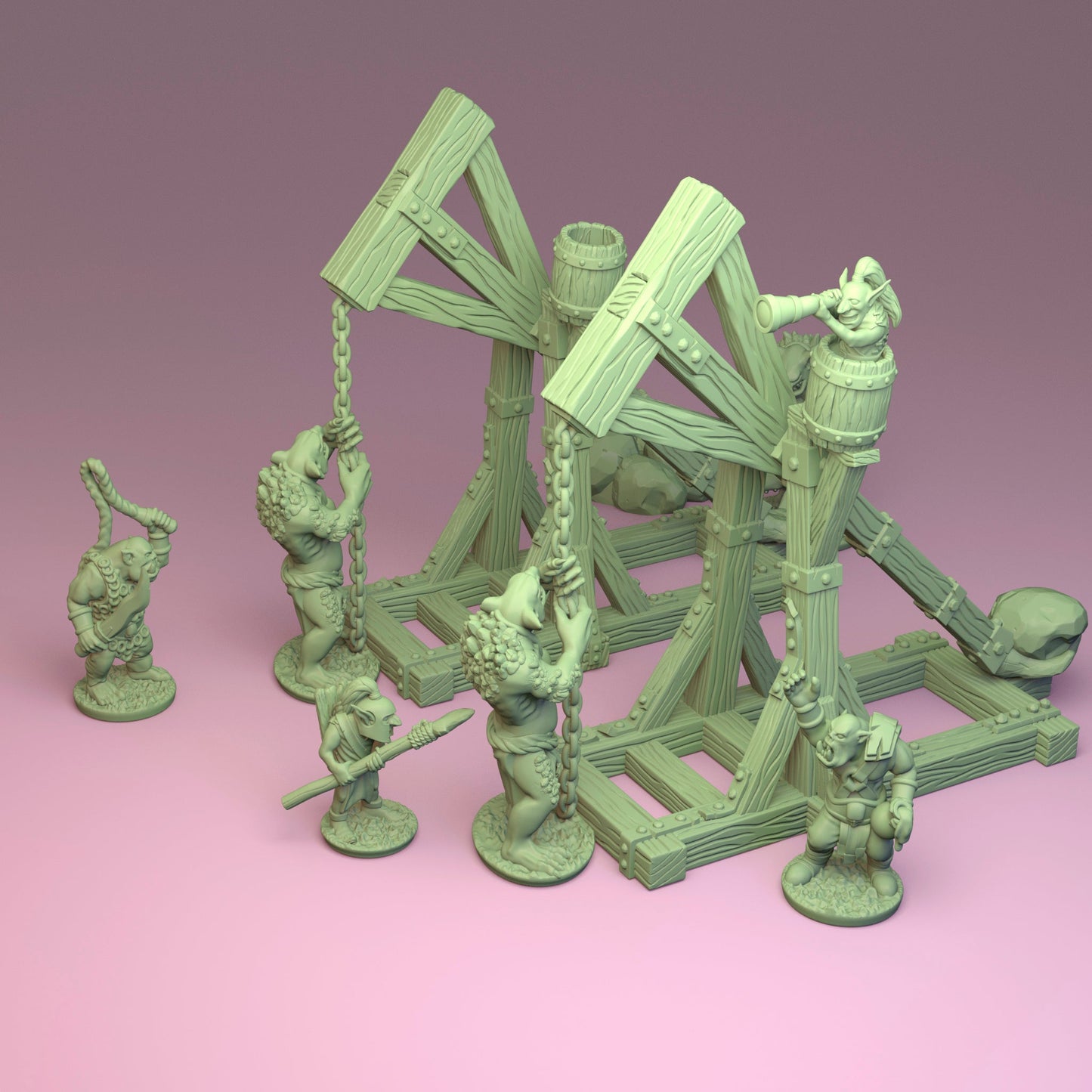 Orcs & Goblins - 10mm Rock Lobber Regiment