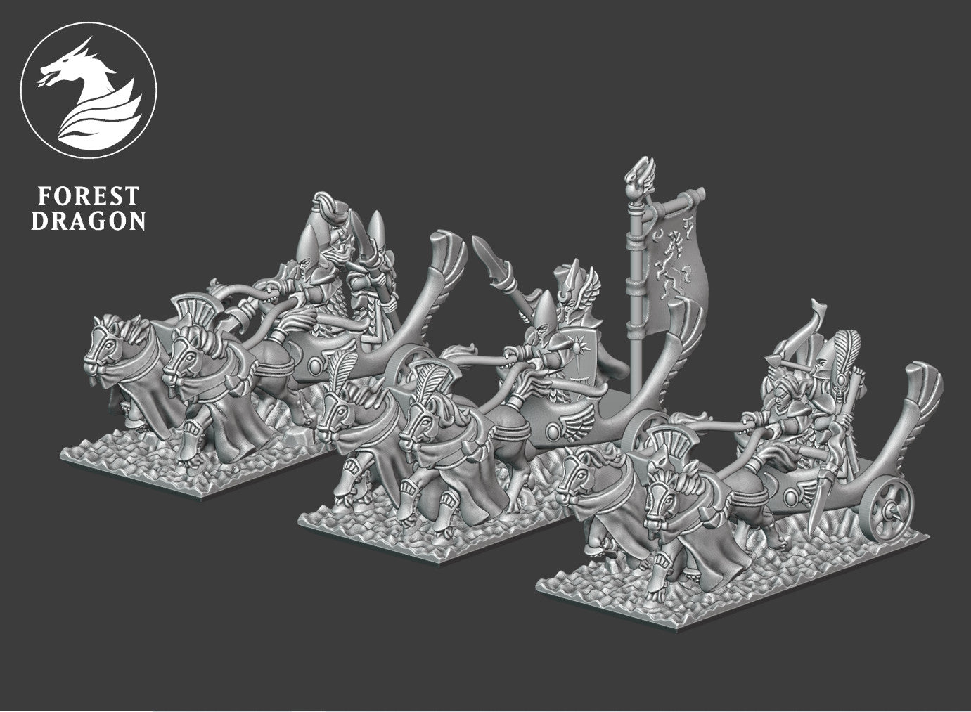 Noble Elves - 10mm Chariot Regiment