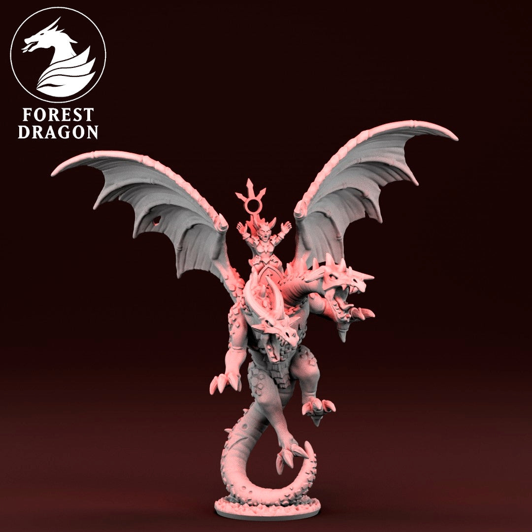 Despoiler Legions - 10mm Dark Lord on Dragon