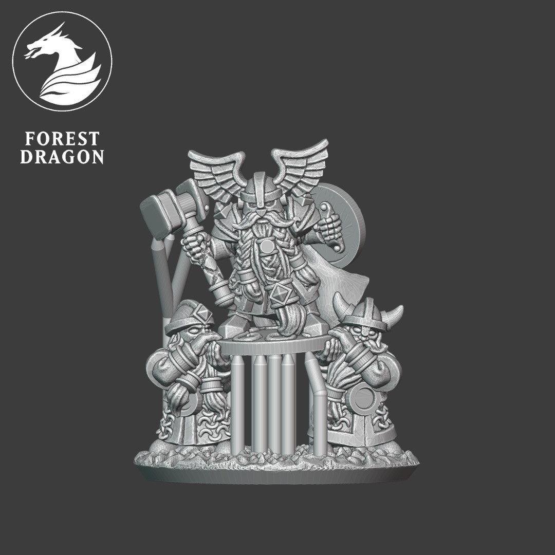 10mm Dwarven Lords - Dwarven King