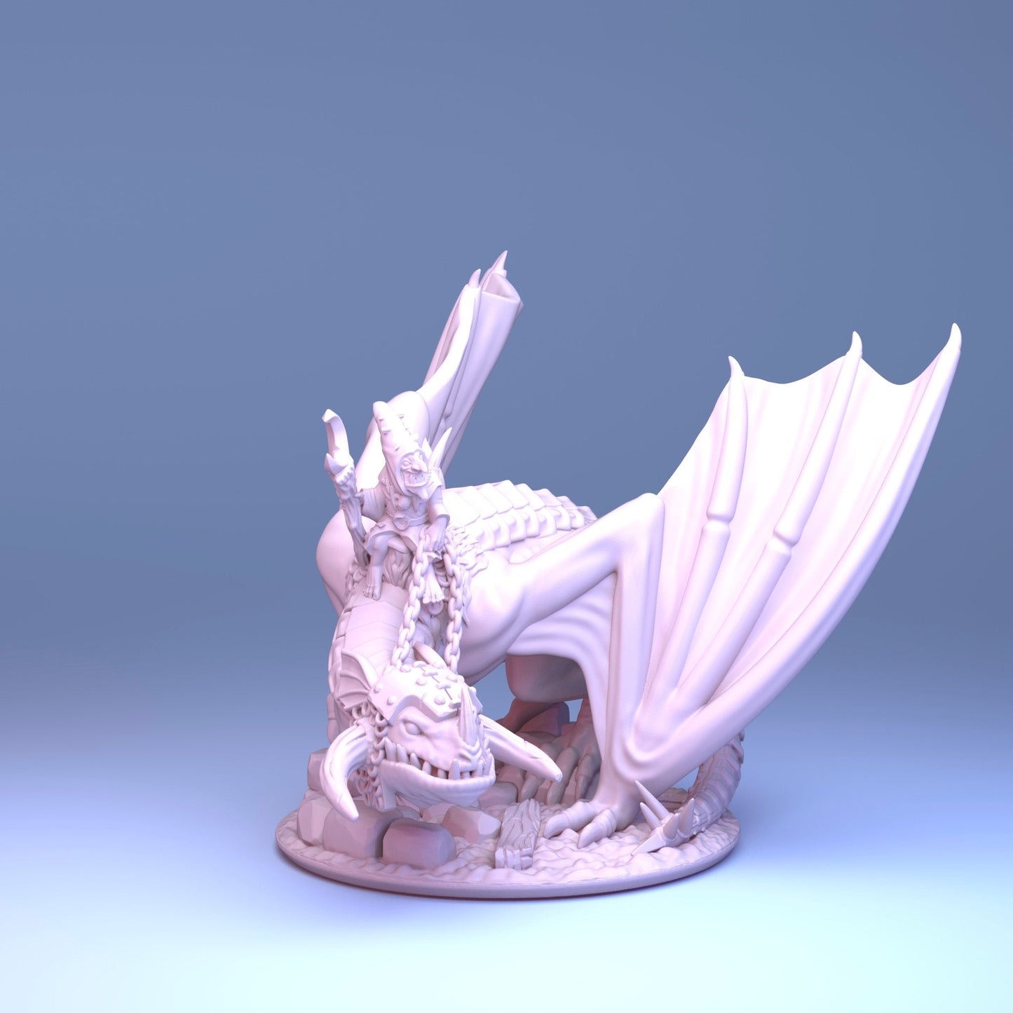 Night Goblins - 10mm Hero on Wyvern