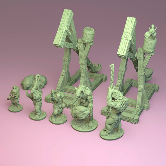 Orcs & Goblins - 10mm Rock Lobber Regiment