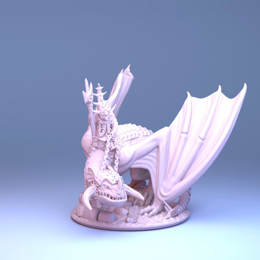 Night Goblins - 10mm Hero on Wyvern