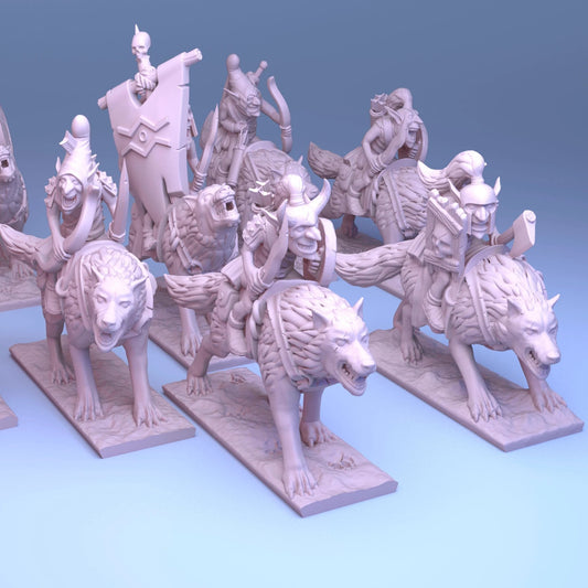 Night Goblins - 10mm Wolf Rider Regiment