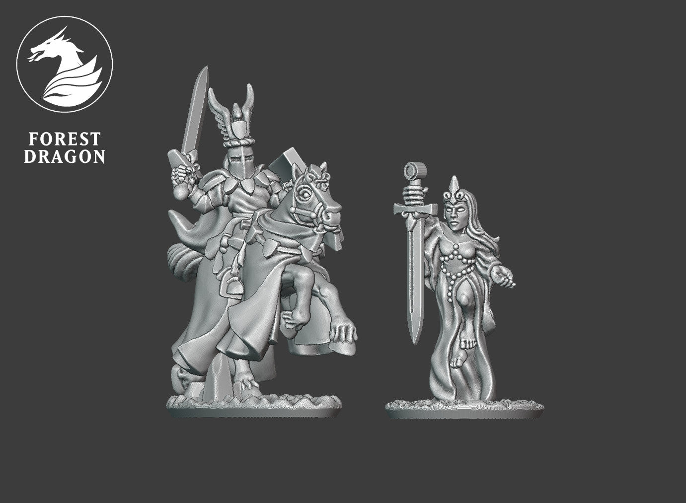 Chivalric - 10mm Mounted Hero
