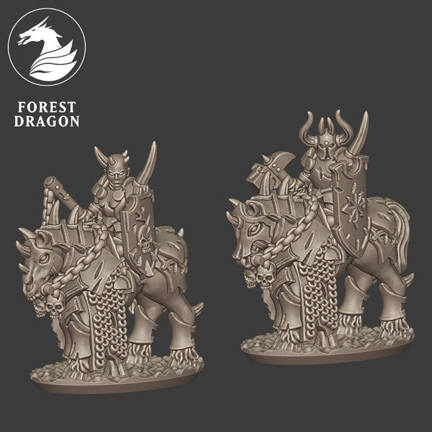 Despoiler Legions - 10mm Mounted Dark Lord