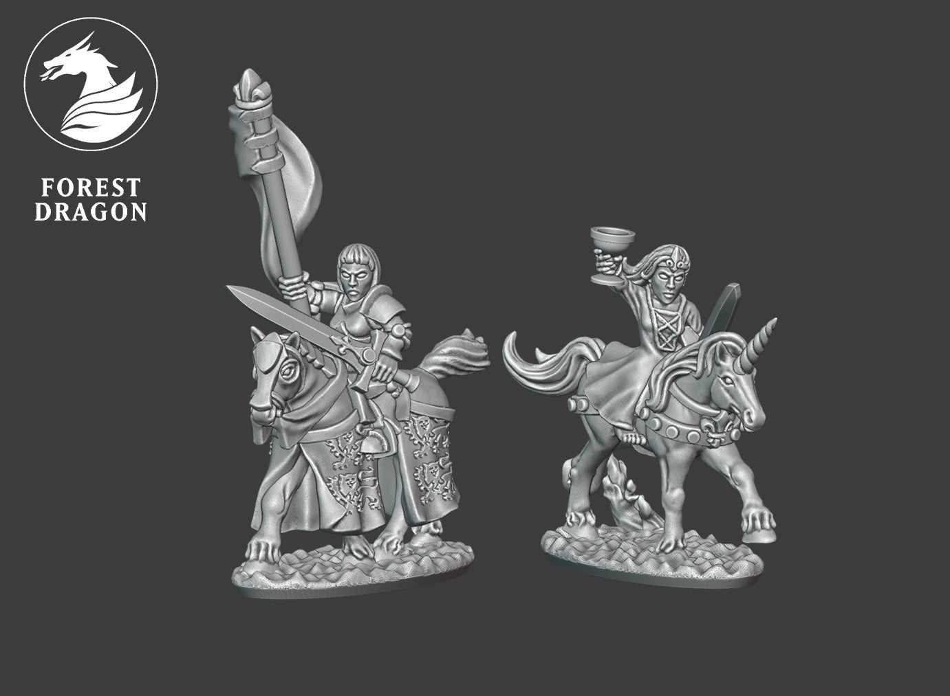 Chivalric - 10mm Mounted Hero
