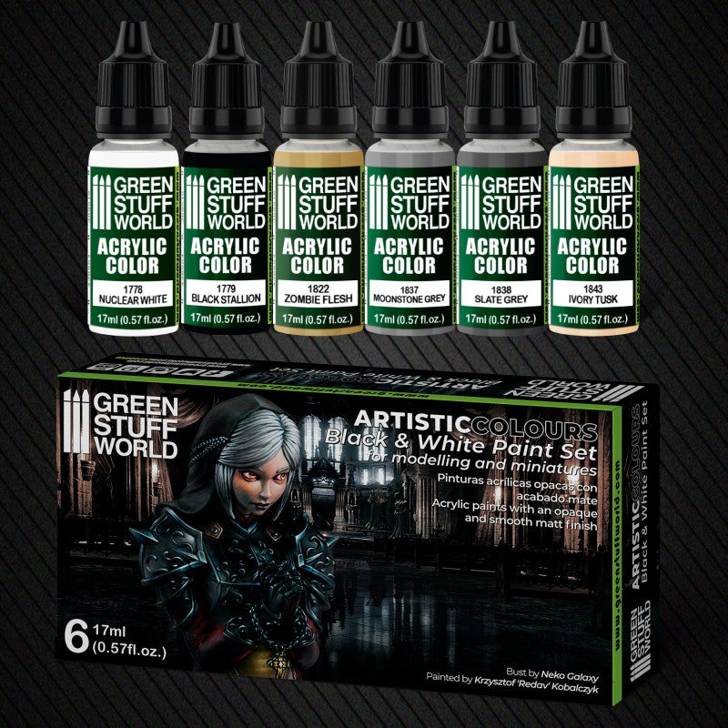 Paint Set - Black and White