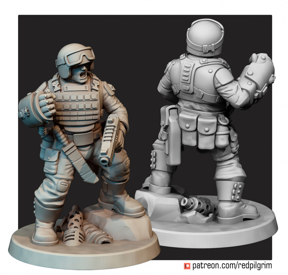 28mm Assault Team