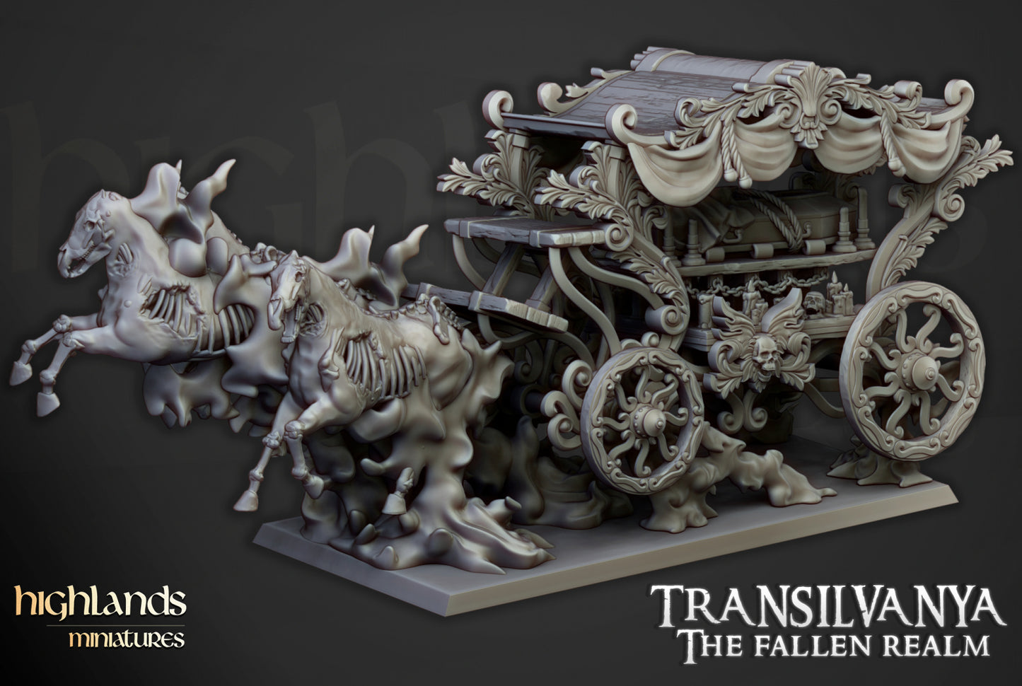 28mm Undead Boyar Chariot - Transilvanya