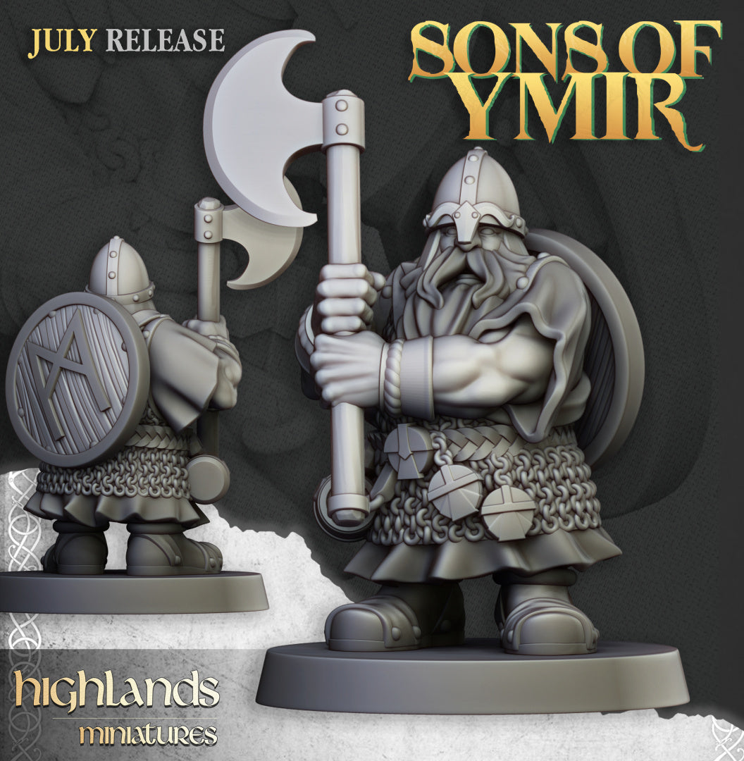 28mm Warriors (Two-Handed) - Sons of Ymir