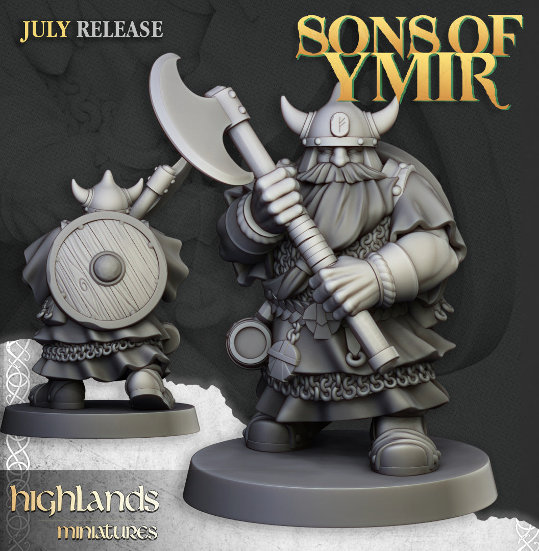 28mm Warriors (Two-Handed) - Sons of Ymir