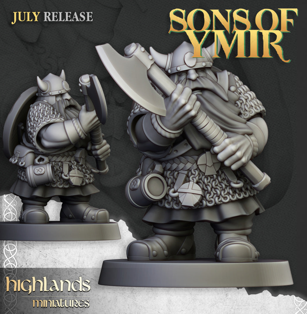 28mm Warriors (Two-Handed) - Sons of Ymir