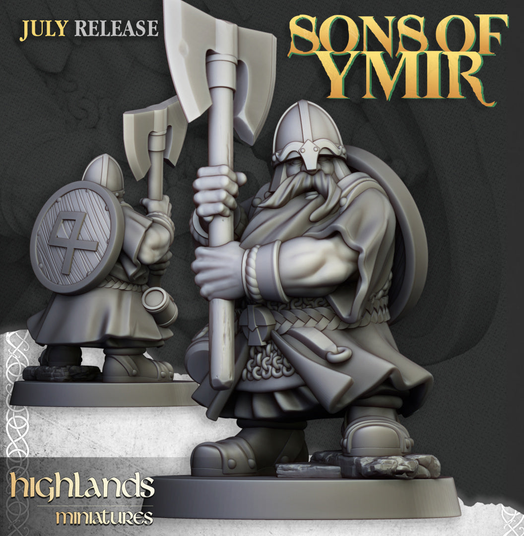 28mm Warriors (Two-Handed) - Sons of Ymir